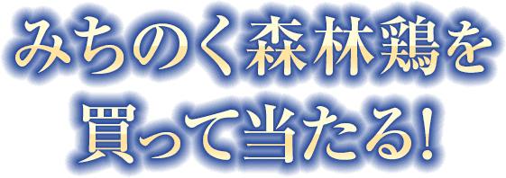 みちのく森林鶏を買って当たる！︎